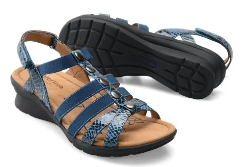 COMFORTIVA Women's •Kalista• Wedge Sandal - Available in Medium and Wide Width