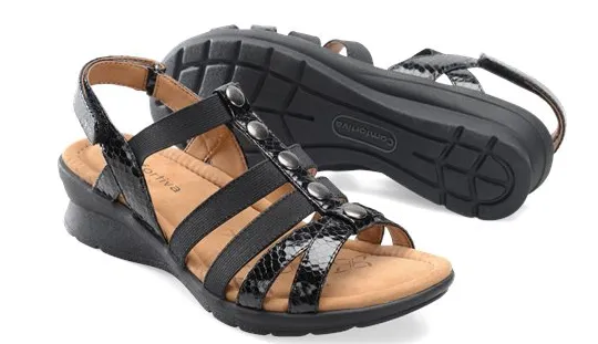 COMFORTIVA Women's •Kalista• Wedge Sandal - Available in Medium and Wide Width