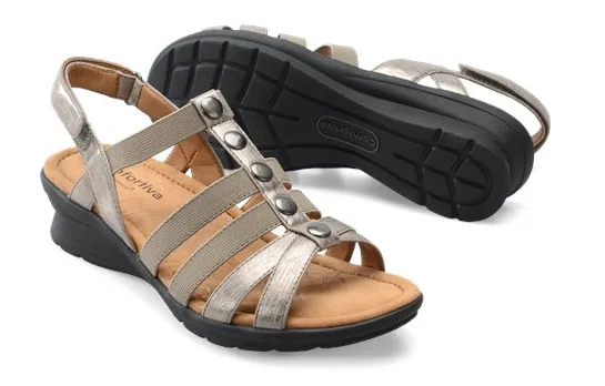 COMFORTIVA Women's •Kalista• Wedge Sandal - Available in Medium and Wide Width
