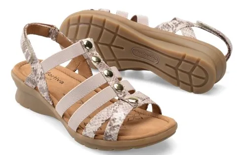 COMFORTIVA Women's •Kalista• Wedge Sandal - Available in Medium and Wide Width