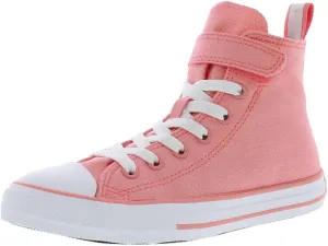 Converse Chuck Taylor All Star 1V Hi GS Girls Shoes Size 13, Color: Lawn Flamingo/White/White