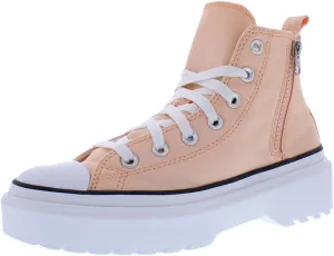 Converse Chuck Taylor All Star Lift Hi PS Girls Shoes Size 6.5, Color: Cheeky Coral/White/Black