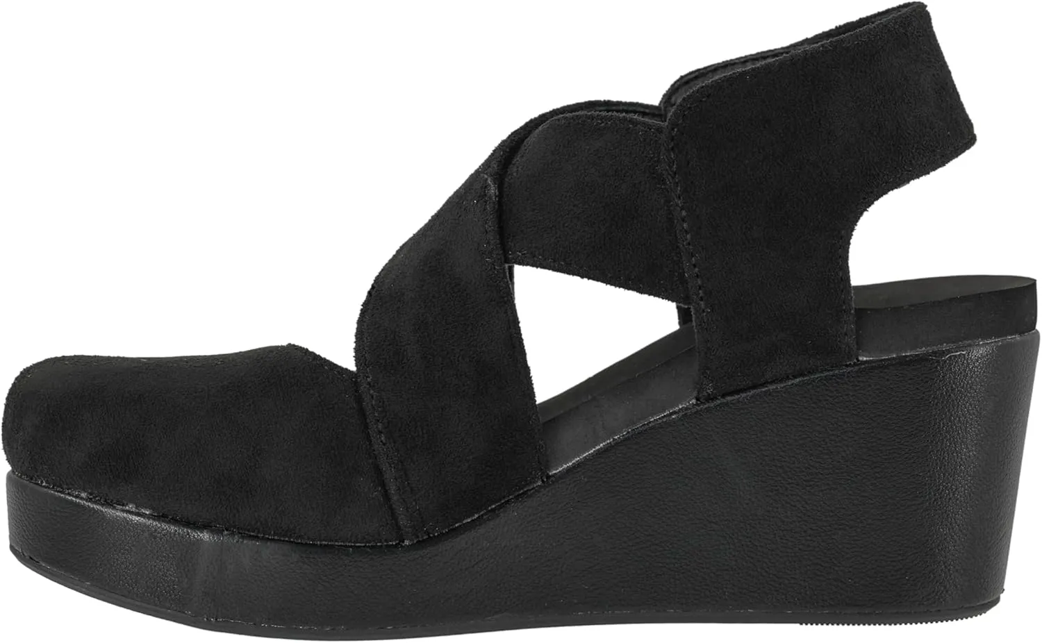 Corkys Footwear Case Closed Wedge - A Stylish 2.5-Inch Heel with 1-Inch Platform, Closed Toe, Cross Strap Upper, Hook N Loop Ankle Strap Closure, and EVA Insoles