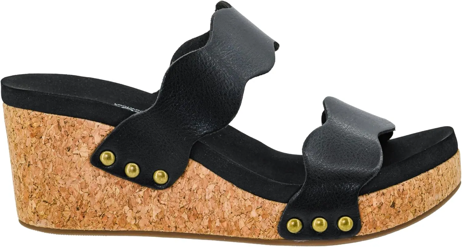 Corkys Footwear Obviously 2.5-Inch Double Strap Wedge, Trendy and Chic Strap Design, Comfortable, Lightweight Summer Wedges