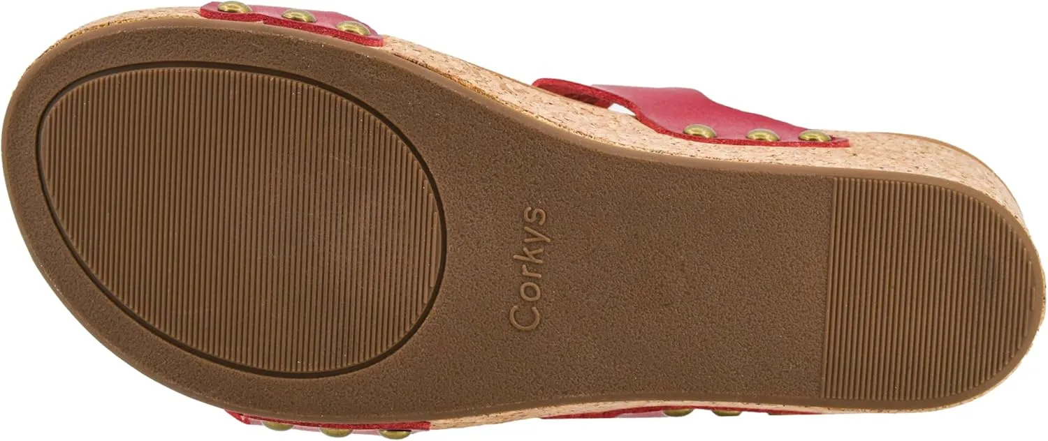 Corkys Footwear Obviously 2.5-Inch Double Strap Wedge, Trendy and Chic Strap Design, Comfortable, Lightweight Summer Wedges