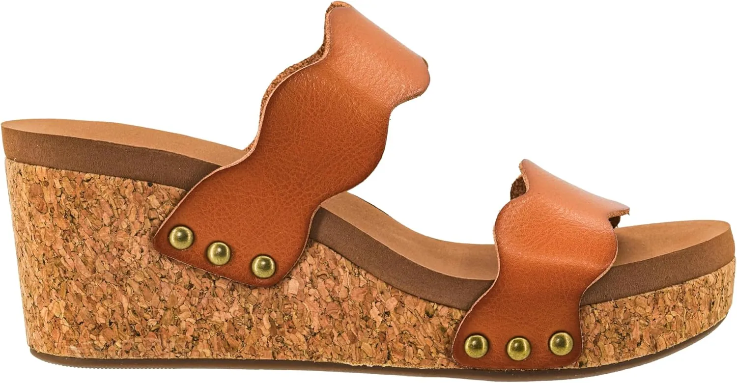 Corkys Footwear Obviously 2.5-Inch Double Strap Wedge, Trendy and Chic Strap Design, Comfortable, Lightweight Summer Wedges