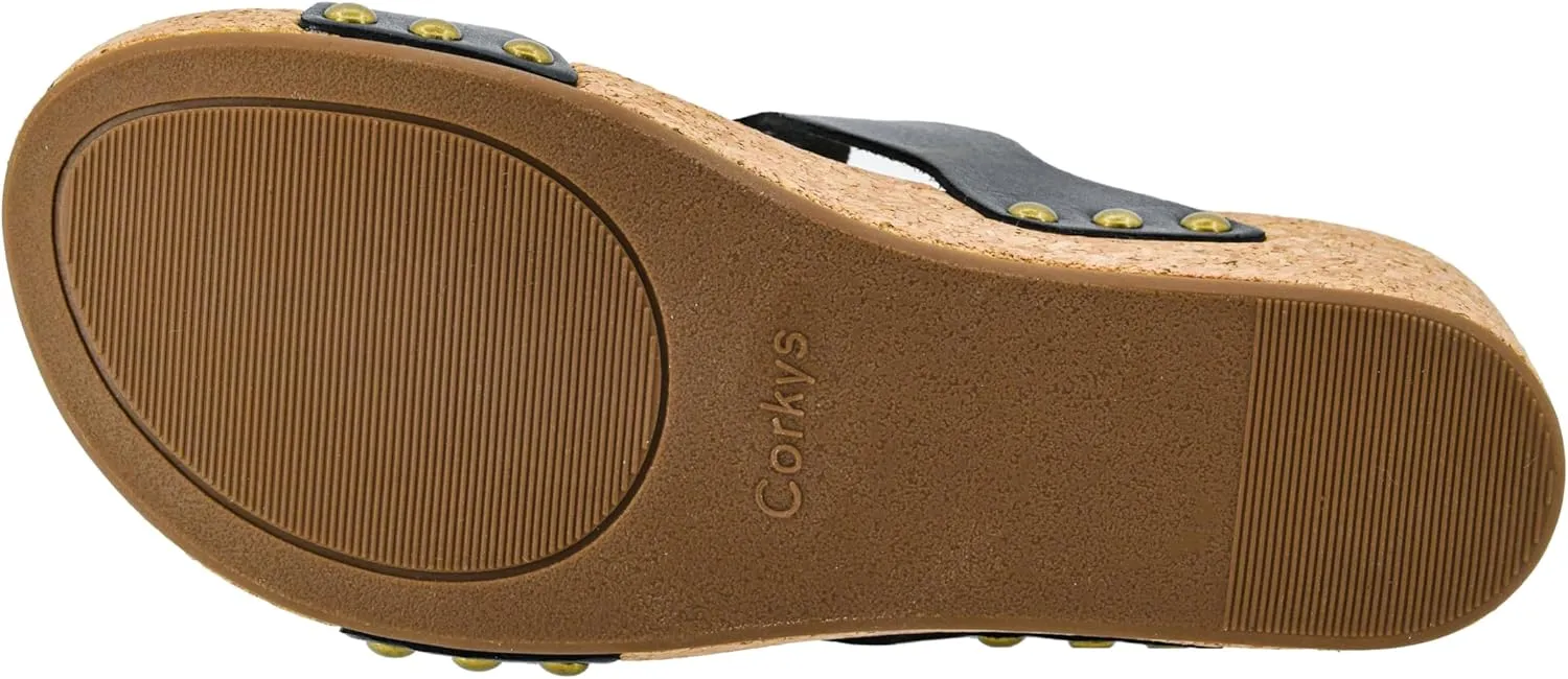 Corkys Footwear Obviously 2.5-Inch Double Strap Wedge, Trendy and Chic Strap Design, Comfortable, Lightweight Summer Wedges
