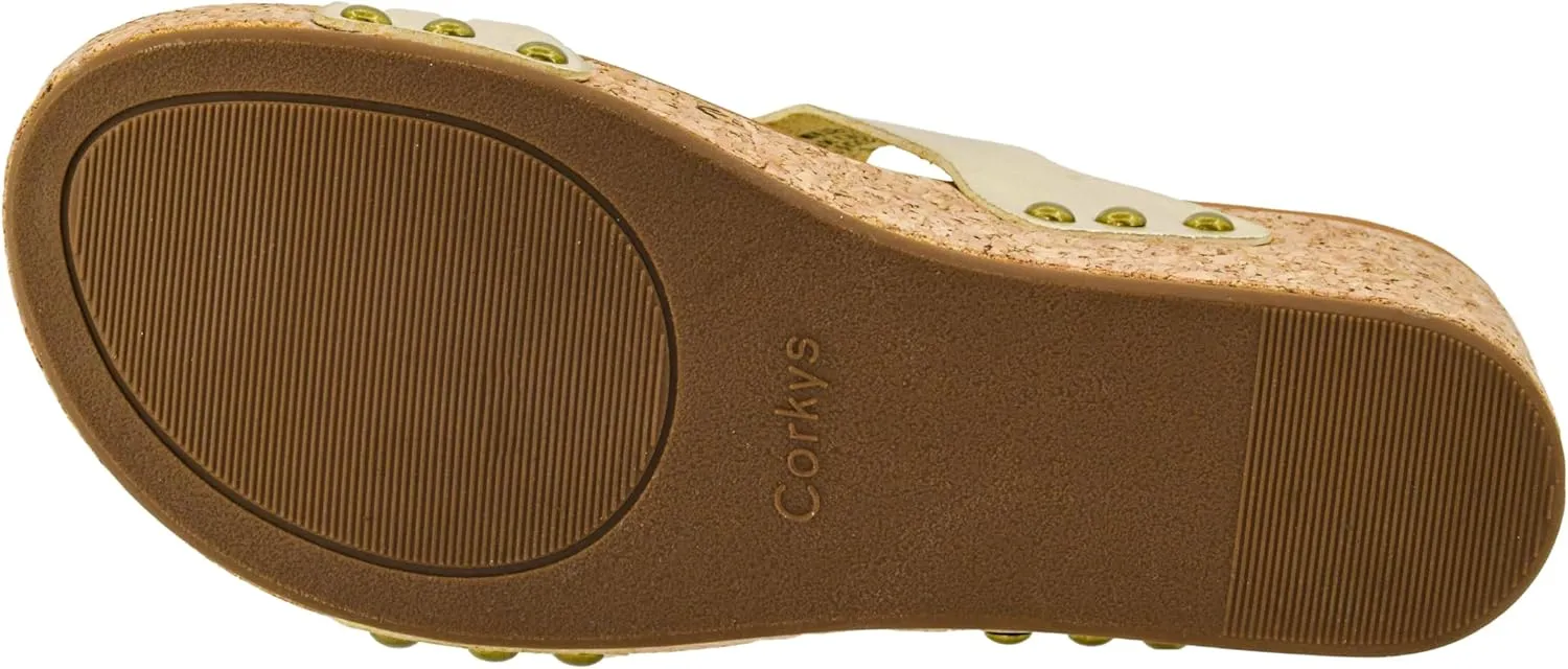 Corkys Footwear Obviously 2.5-Inch Double Strap Wedge, Trendy and Chic Strap Design, Comfortable, Lightweight Summer Wedges