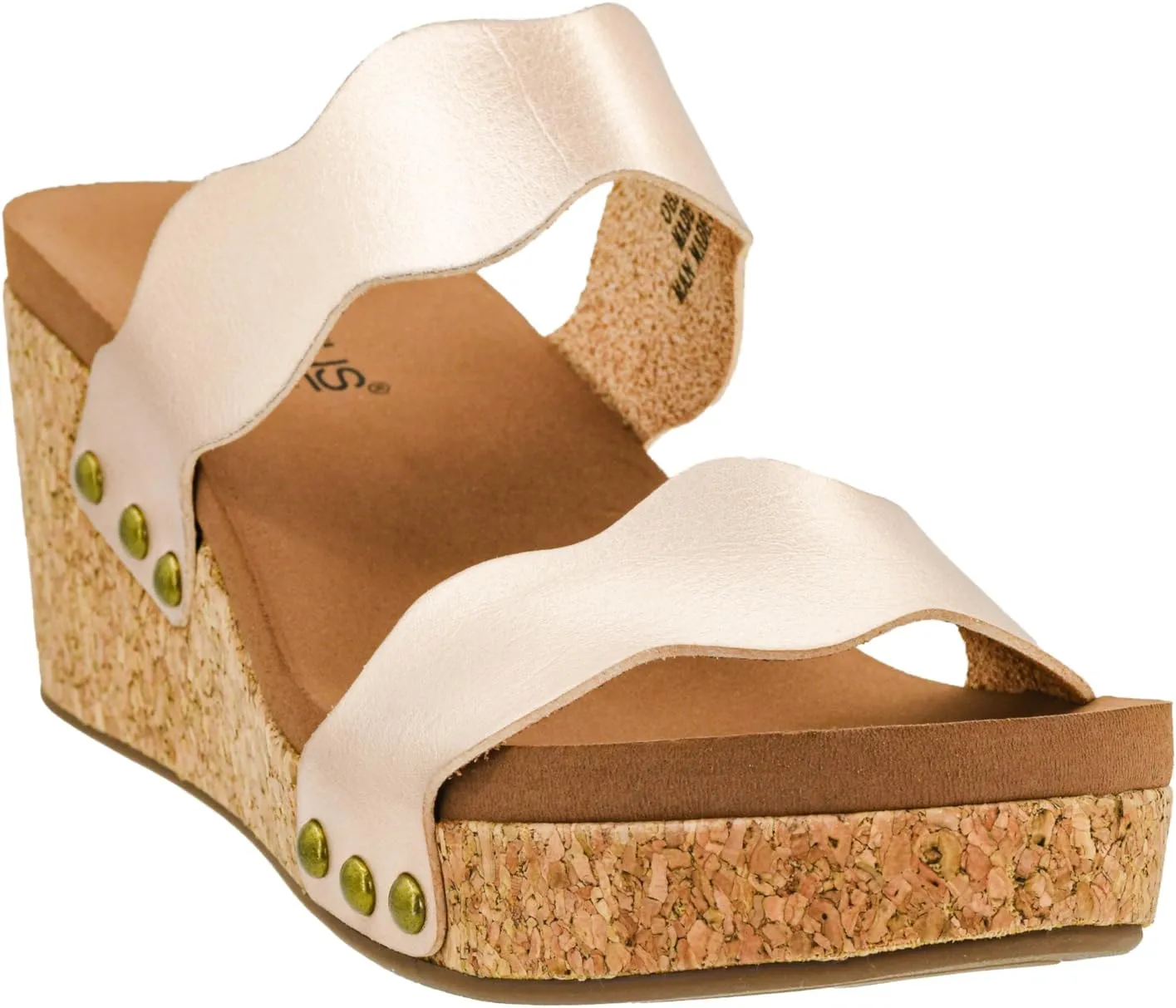 Corkys Footwear Obviously 2.5-Inch Double Strap Wedge, Trendy and Chic Strap Design, Comfortable, Lightweight Summer Wedges