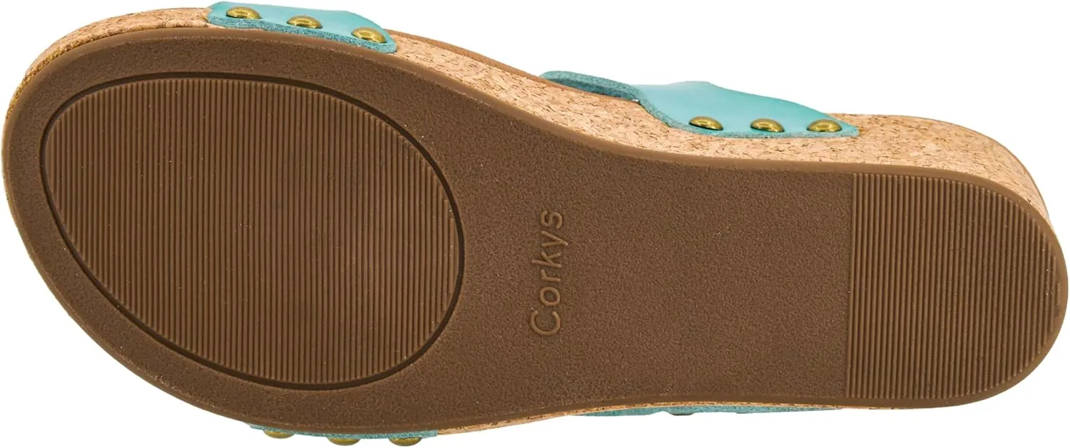 Corkys Footwear Obviously 2.5-Inch Double Strap Wedge, Trendy and Chic Strap Design, Comfortable, Lightweight Summer Wedges
