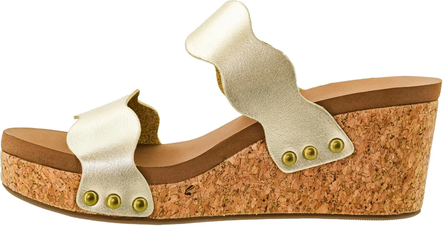 Corkys Footwear Obviously 2.5-Inch Double Strap Wedge, Trendy and Chic Strap Design, Comfortable, Lightweight Summer Wedges