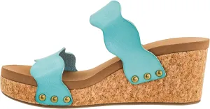 Corkys Footwear Obviously 2.5-Inch Double Strap Wedge, Trendy and Chic Strap Design, Comfortable, Lightweight Summer Wedges