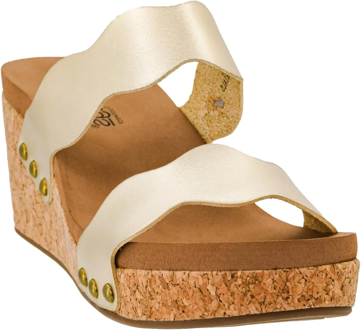 Corkys Footwear Obviously 2.5-Inch Double Strap Wedge, Trendy and Chic Strap Design, Comfortable, Lightweight Summer Wedges
