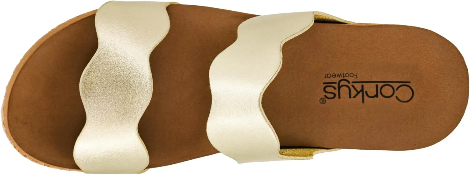 Corkys Footwear Obviously 2.5-Inch Double Strap Wedge, Trendy and Chic Strap Design, Comfortable, Lightweight Summer Wedges