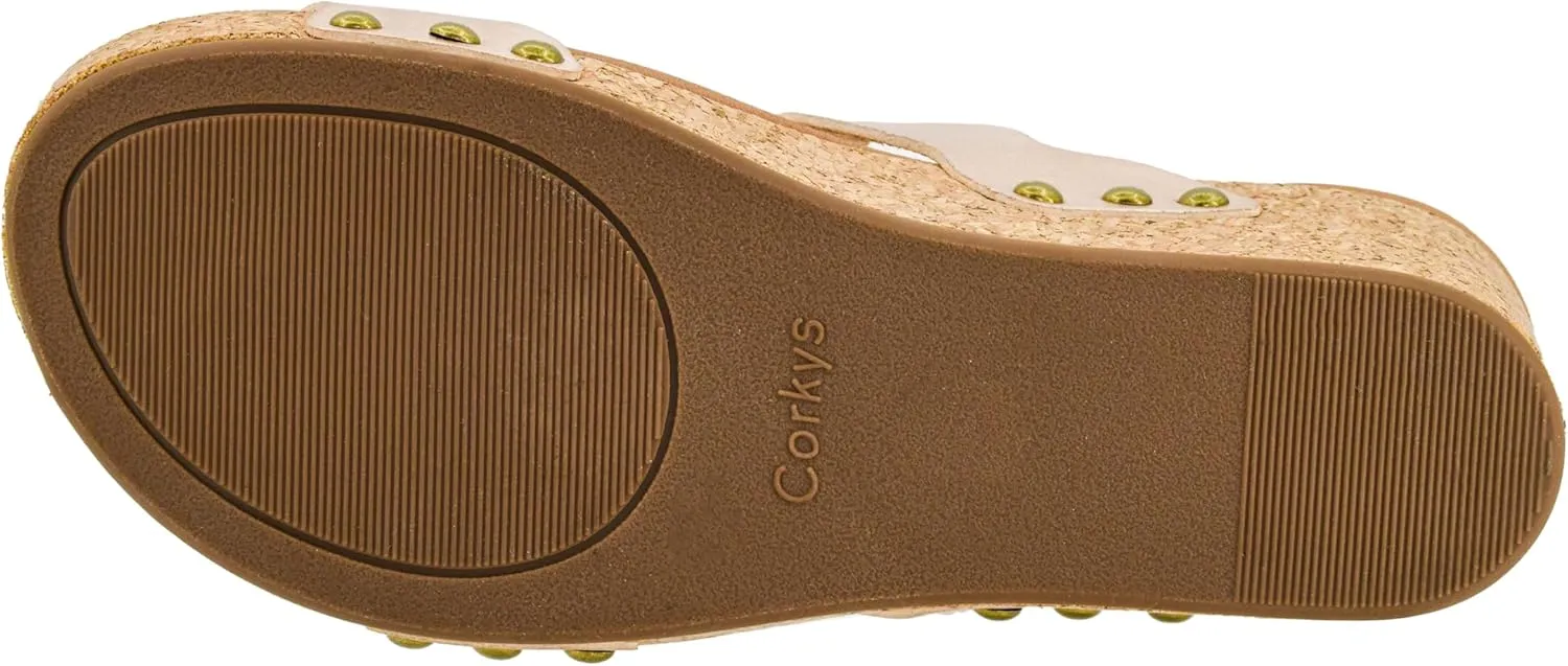 Corkys Footwear Obviously 2.5-Inch Double Strap Wedge, Trendy and Chic Strap Design, Comfortable, Lightweight Summer Wedges