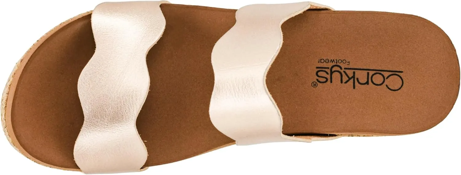 Corkys Footwear Obviously 2.5-Inch Double Strap Wedge, Trendy and Chic Strap Design, Comfortable, Lightweight Summer Wedges