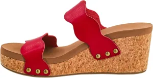 Corkys Footwear Obviously 2.5-Inch Double Strap Wedge, Trendy and Chic Strap Design, Comfortable, Lightweight Summer Wedges