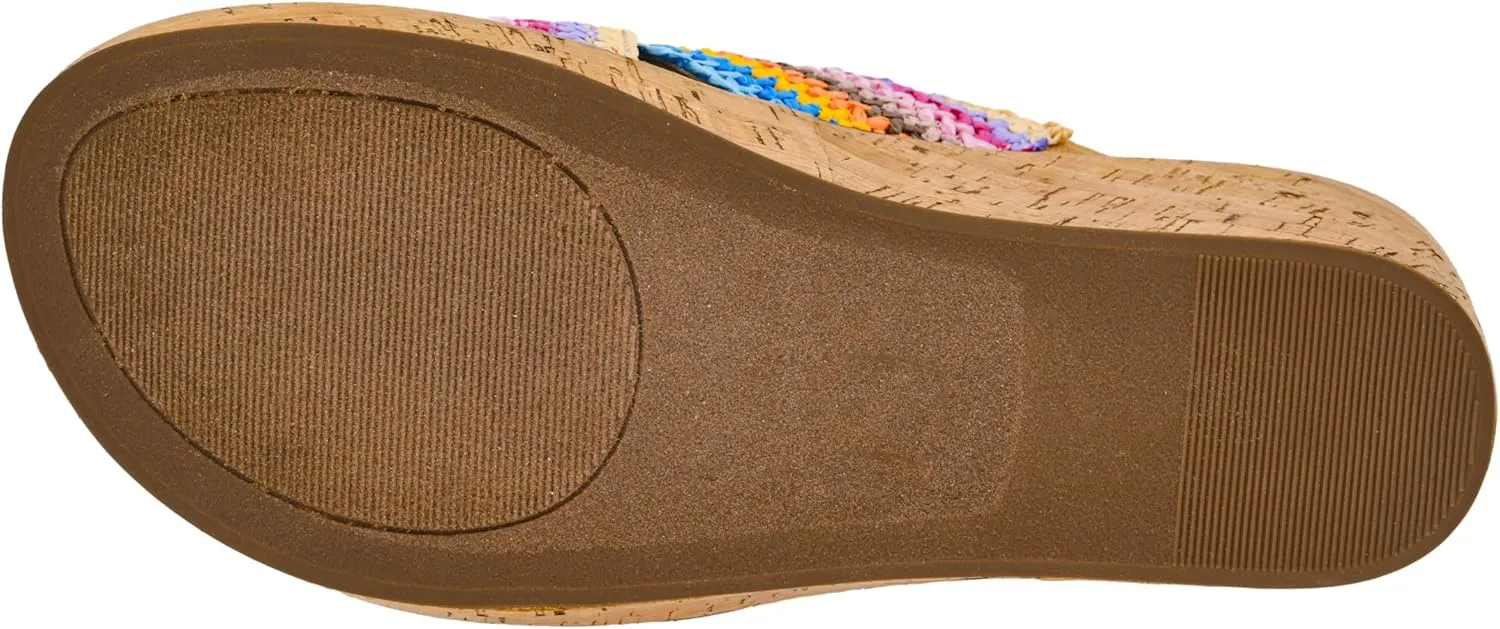 Corkys Footwear The Peace Out 2.5-Inch Woven Strap Wedge - Trendy and Chic Strap Design, Comfortable, Lightweight, and Durable Summer Wedges for Versatile Fashion