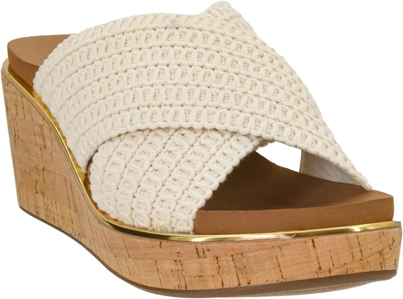 Corkys Footwear The Peace Out 2.5-Inch Woven Strap Wedge - Trendy and Chic Strap Design, Comfortable, Lightweight, and Durable Summer Wedges for Versatile Fashion