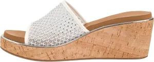 Corkys Footwear Women's Lets Mesh Around 2.5-Inch Wedges - Featuring A Single Mesh Strap With Rhinestones, All-Day Comfort With EVA Insoles, And A Stylish Design for Every Occasion