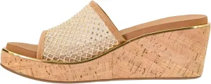 Corkys Footwear Women's Lets Mesh Around 2.5-Inch Wedges - Featuring A Single Mesh Strap With Rhinestones, All-Day Comfort With EVA Insoles, And A Stylish Design for Every Occasion