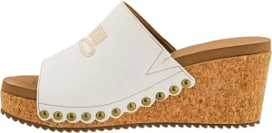 Corkys Footwear Womens Saddle Up Wedges - Featuring a Chic 2.5-Inch Heel, A Wide Strap Upper with Western Stitching and Elastic Gore, and Corkys Signature EVA Insoles