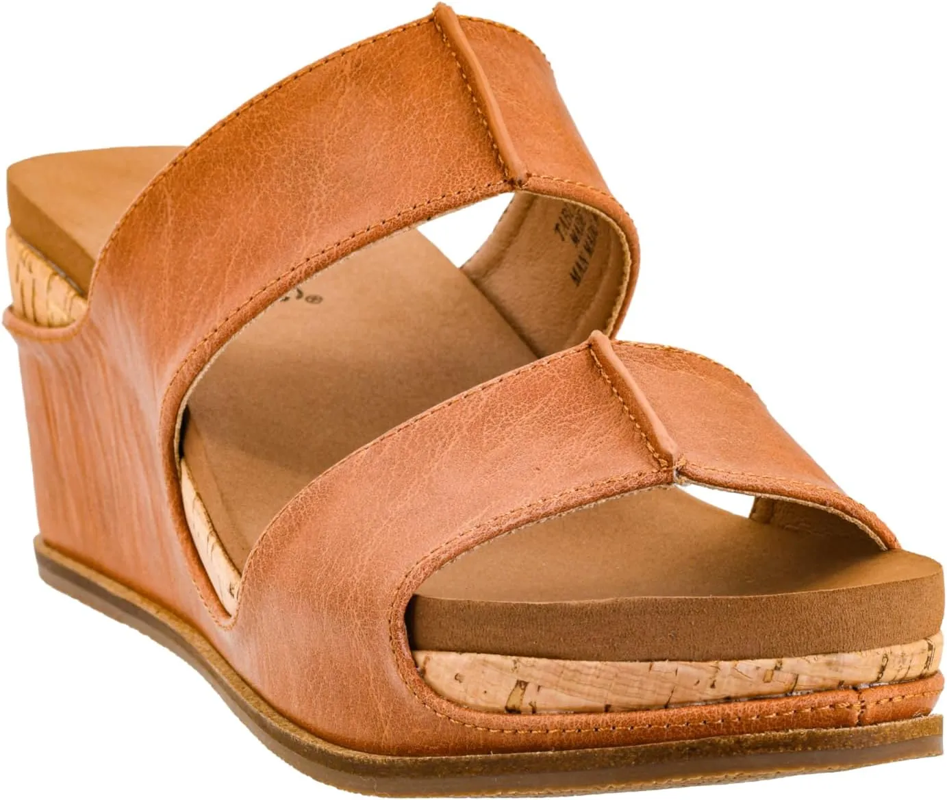 Corkys Footwear Womens Table For Two Wedges - Featuring A 2-Inch Heel, Soft and Cushioned EVA Insoles, A Double Strap, And A Vegan Leather Wrapped Outsole