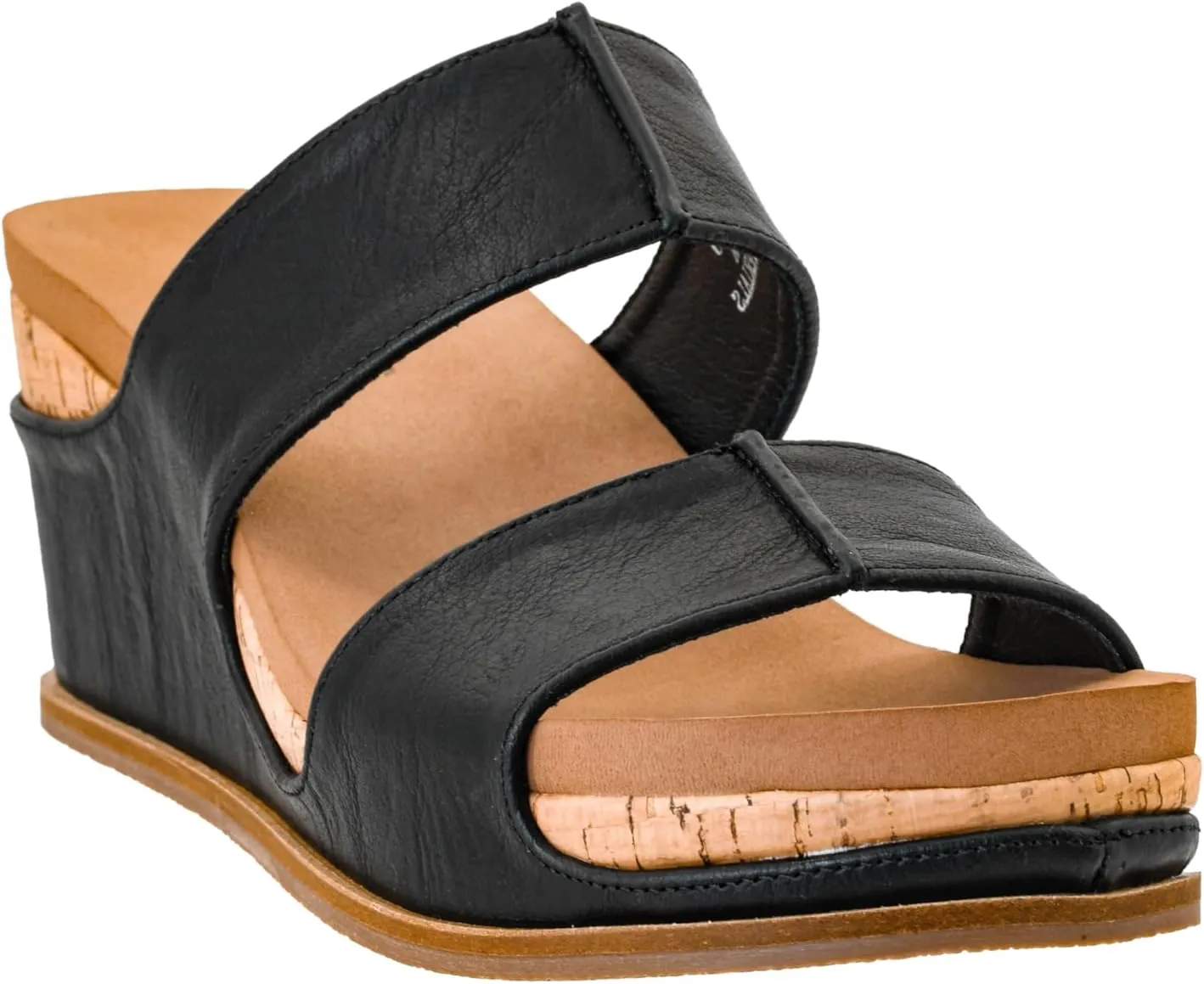 Corkys Footwear Womens Table For Two Wedges - Featuring A 2-Inch Heel, Soft and Cushioned EVA Insoles, A Double Strap, And A Vegan Leather Wrapped Outsole