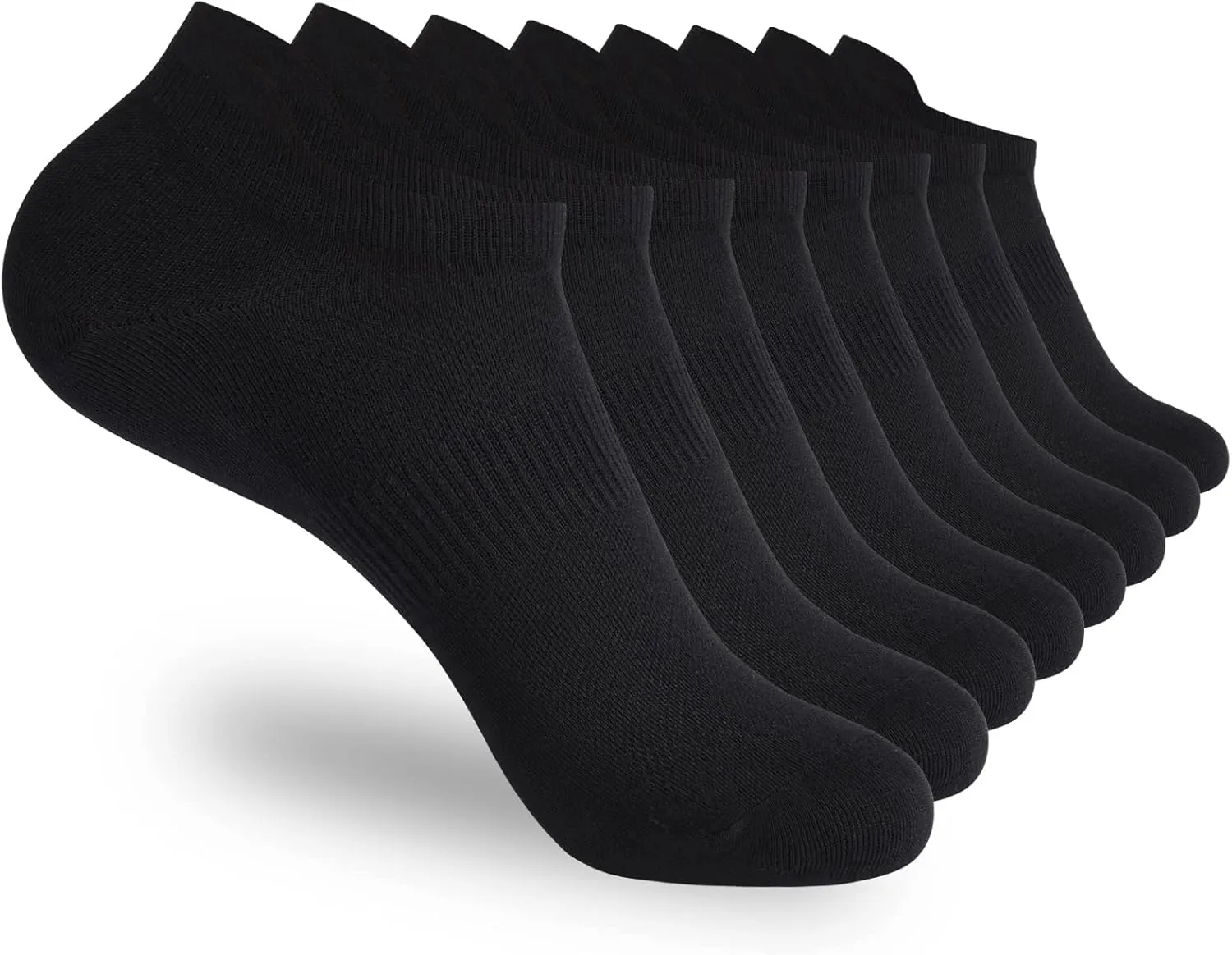 Corlap 8 Pairs Ankle Athletic Running Socks Thin Low Cut Sports Tab Socks for Men and Women