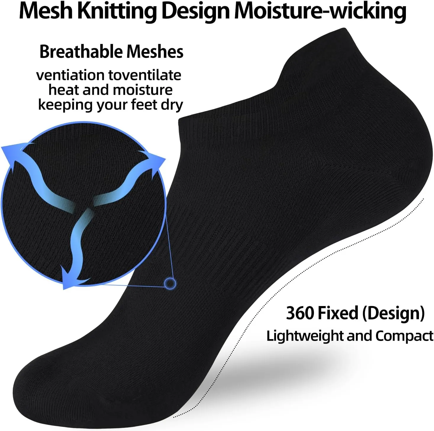 Corlap 8 Pairs Ankle Athletic Running Socks Thin Low Cut Sports Tab Socks for Men and Women