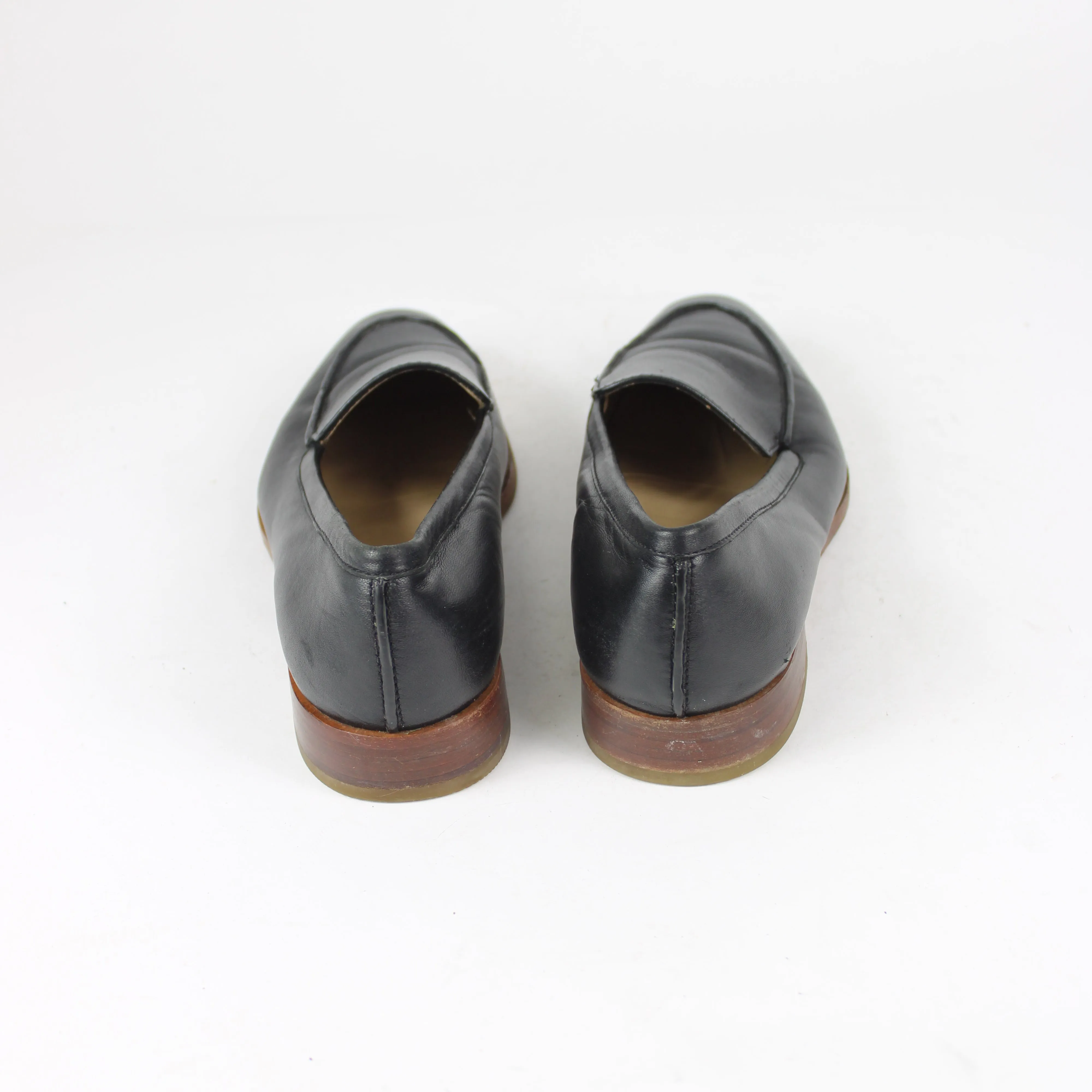 Country Road Black Leather Loafers