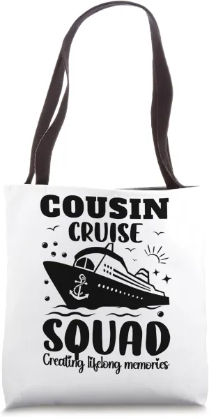 Cousin Cruise Squad 2024 Creating Lifelong Memories Matching Tote Bag