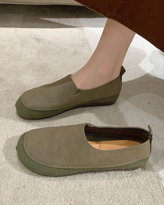 Creamtopmall Minimalist retro soft sole round toe loafers
