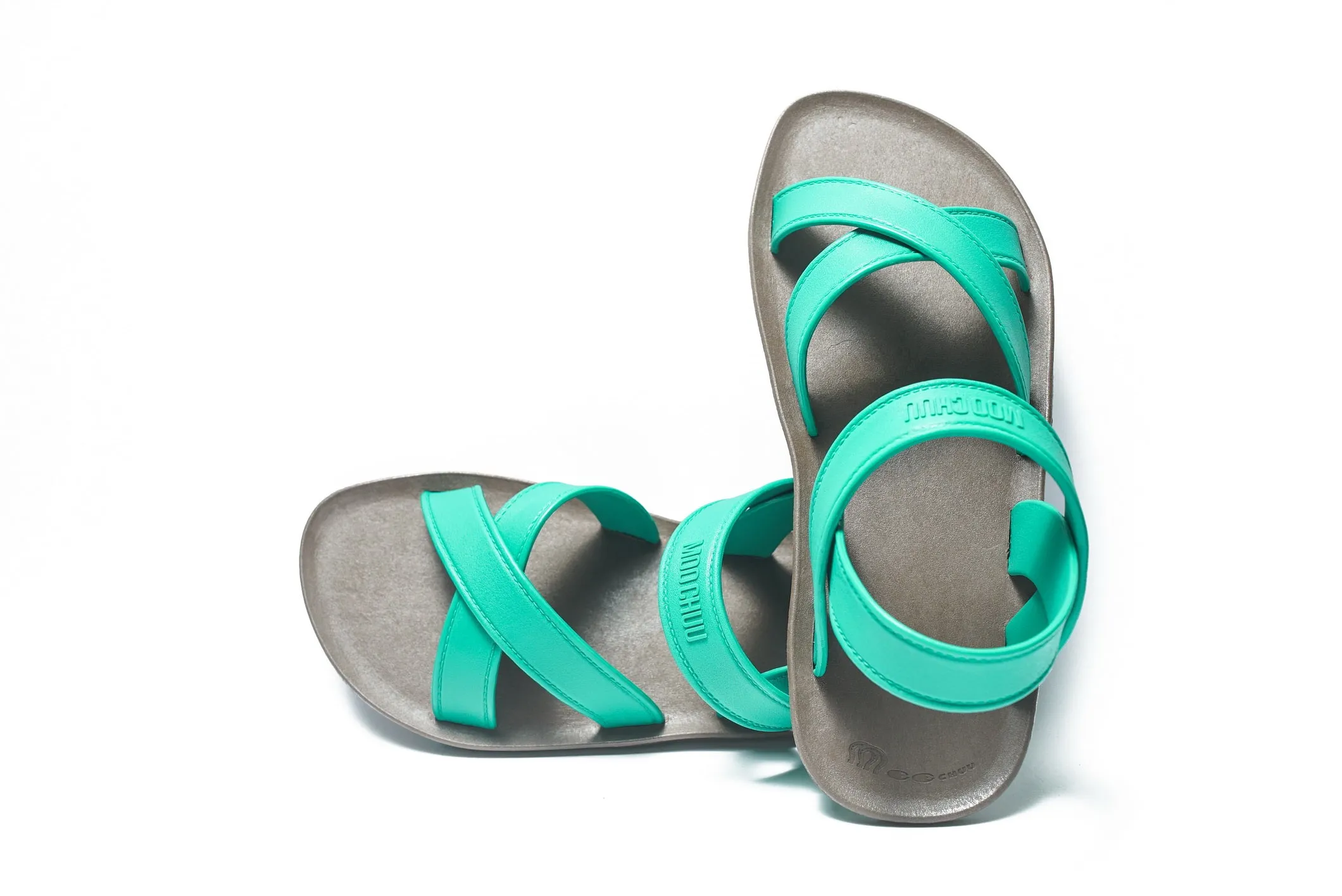 Cross Plus Brown Sole Green Strap