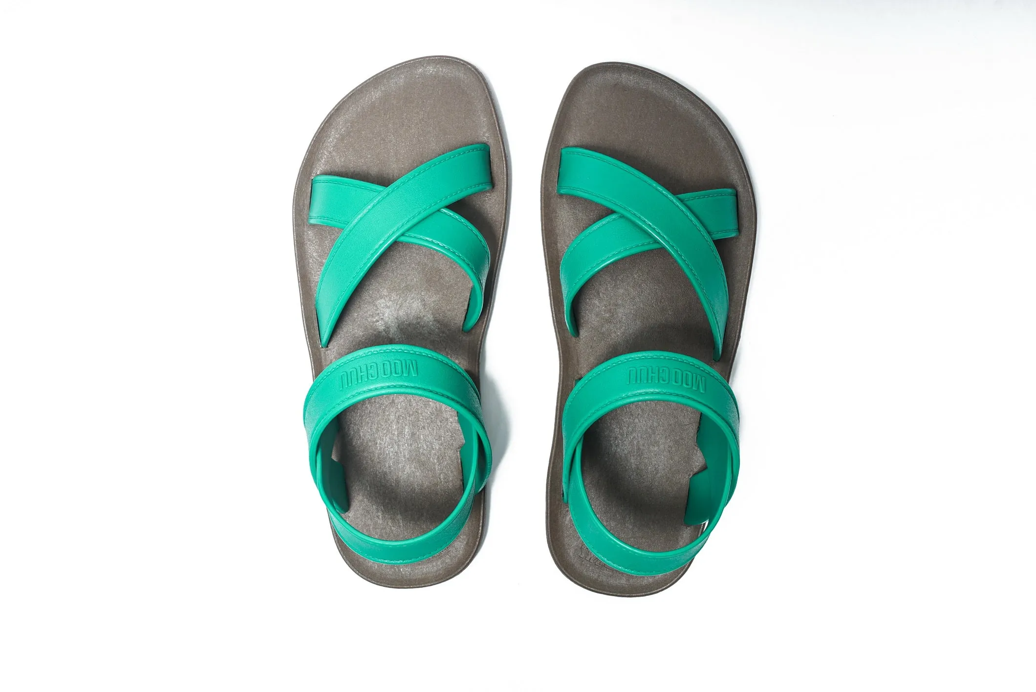 Cross Plus Brown Sole Green Strap