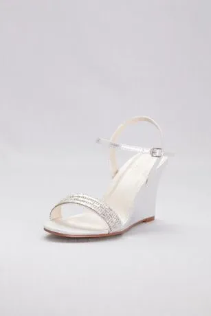 Crystal Embellished Quarter-Strap Wedges