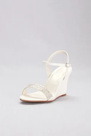 Crystal Embellished Quarter-Strap Wedges