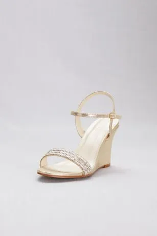 Crystal Embellished Quarter-Strap Wedges