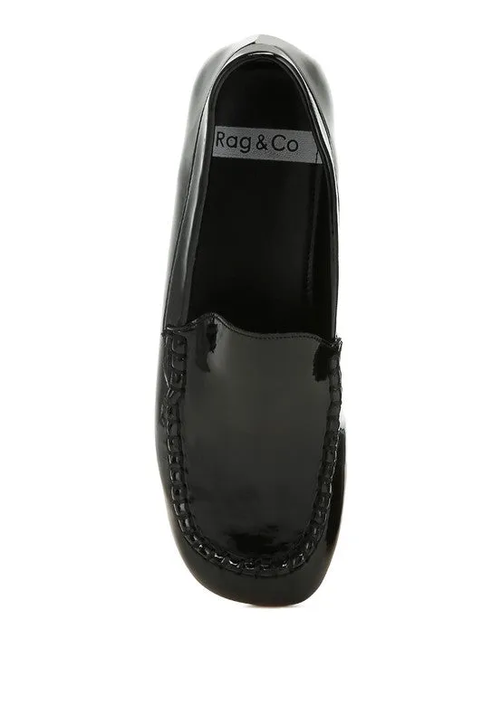 Dama Patent Pleather Loafers