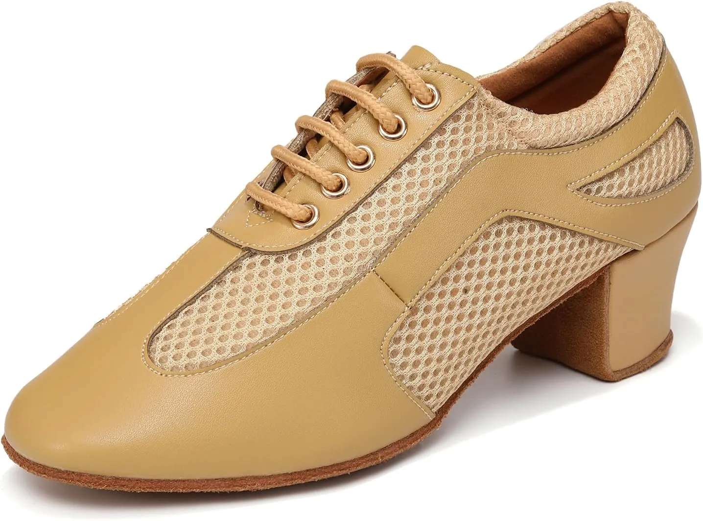 Dance Shoes for Women Ballroom Practice Training Split Sole Dancing Shoes 1.5 Inch Low Heel Latin Salsa Shoes