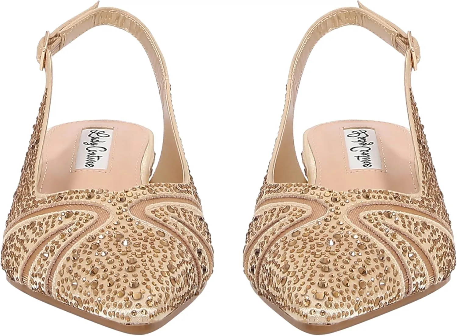 DANIELA Rhinestone Wedge Slingback