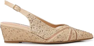 DANIELA Rhinestone Wedge Slingback