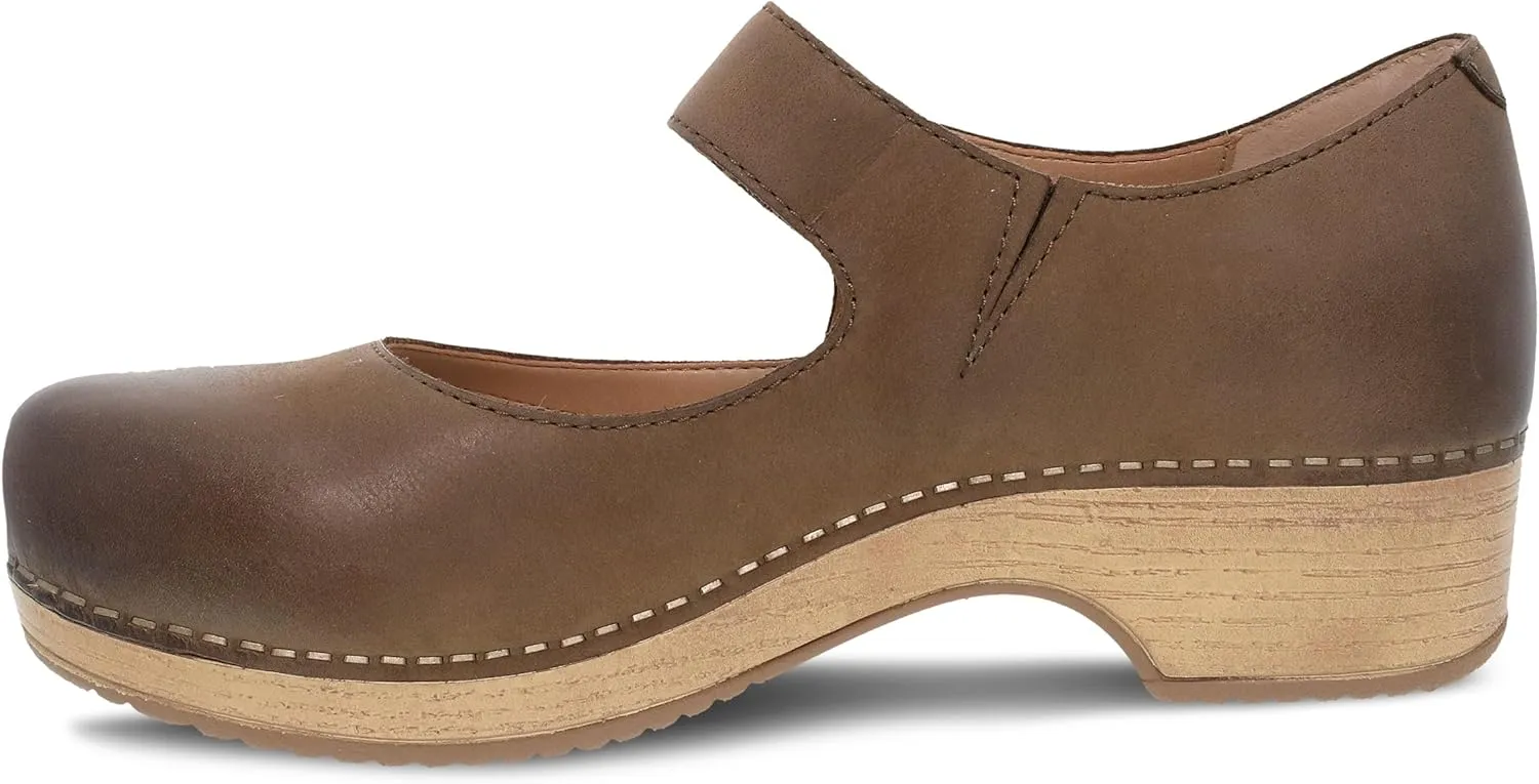 Dansko Beatrice Mary Jane Clog for Women - Memory Foam and Arch Support for All -Day Comfort and Support - Lightweight EVA Outsole for Long-Lasting Wear