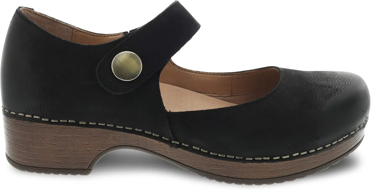 Dansko Beatrice Mary Jane Clog for Women - Memory Foam and Arch Support for All -Day Comfort and Support - Lightweight EVA Outsole for Long-Lasting Wear