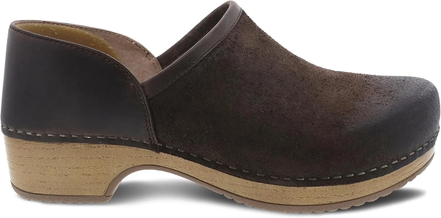 Dansko Brenna Slip On Clogs for Women – Memory Foam and Arch Support for All -Day Comfort and Support – Lightweight EVA Oustole for Long-Lasting Wear