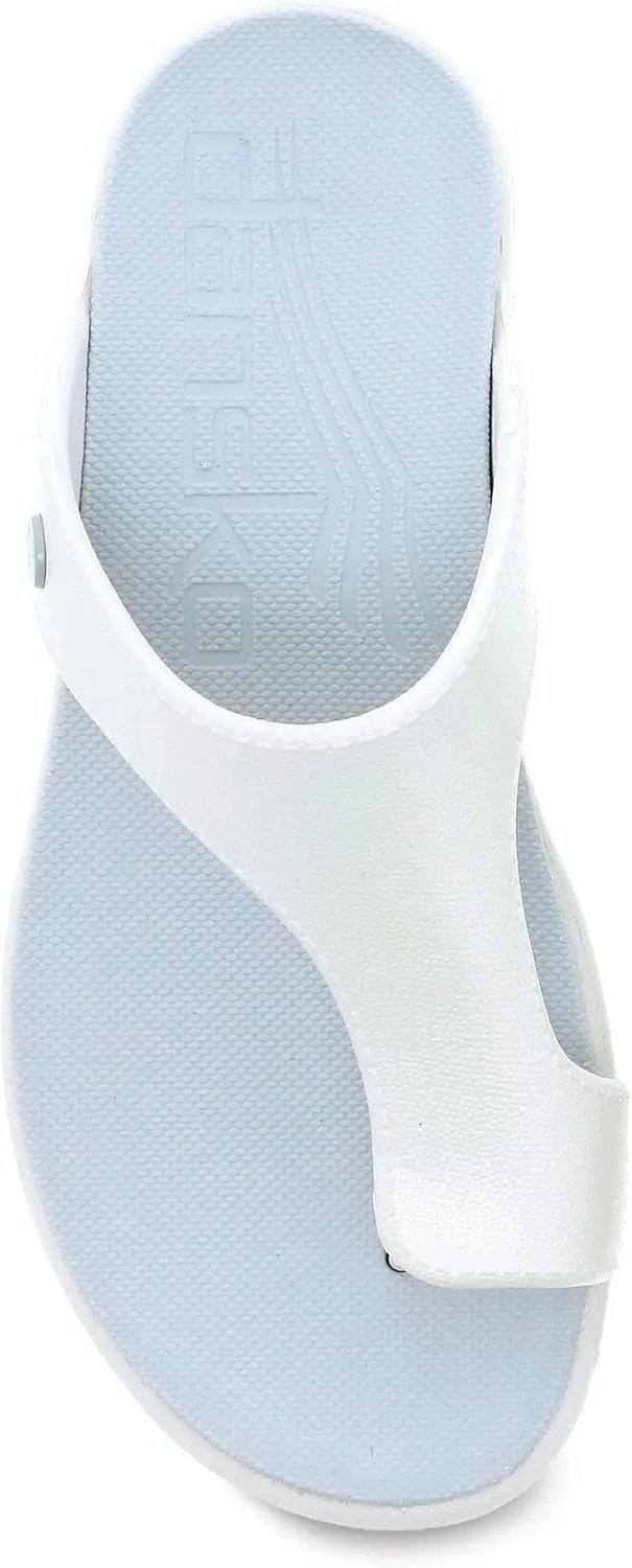 Dansko Krystal Slip-On Thong Sandal for Women – Lightweight and Durable, Easy Clean Molded EVA –Natural Arch Technology for Added Support