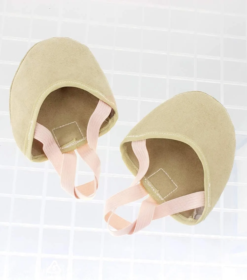 Daydance Women Girls Rhythmic Gymnastic Shoes Microfiber Lyrical Half Toe Shoes
