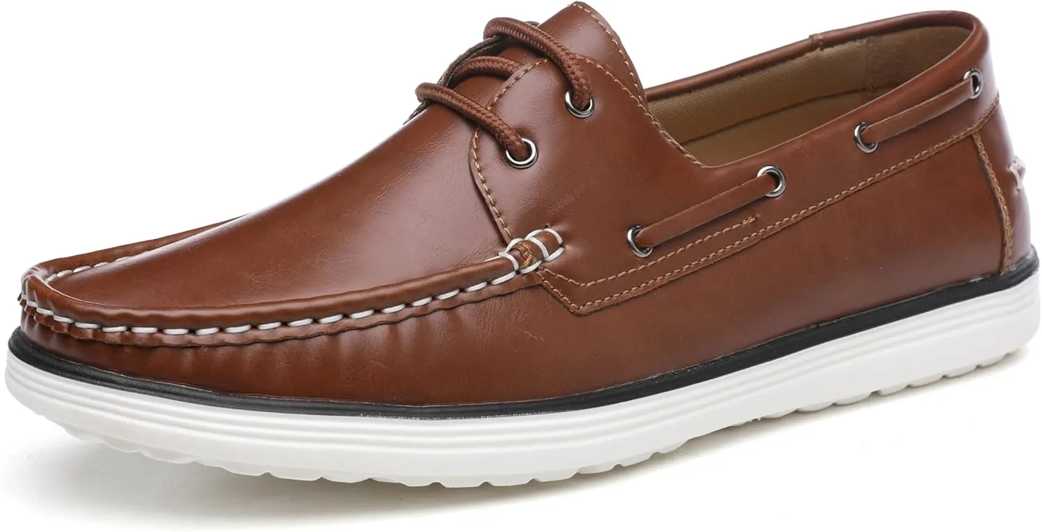 DECARSDZ Men Comfy Slip-on Lightweight Penny Loafers Men's Casual Dress Shoes Black