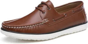 DECARSDZ Men Comfy Slip-on Lightweight Penny Loafers Men's Casual Dress Shoes Black