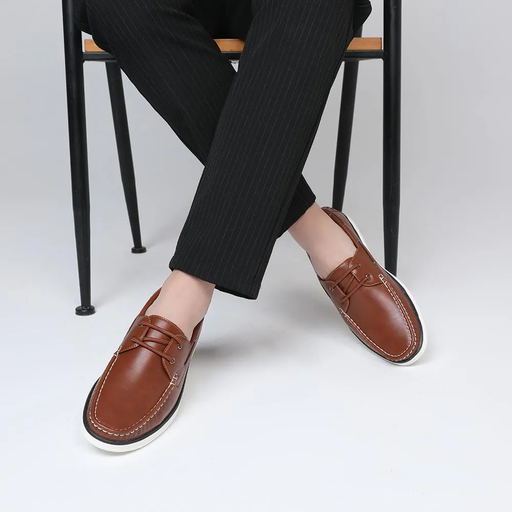 DECARSDZ Men Comfy Slip-on Lightweight Penny Loafers Men's Casual Dress Shoes Black